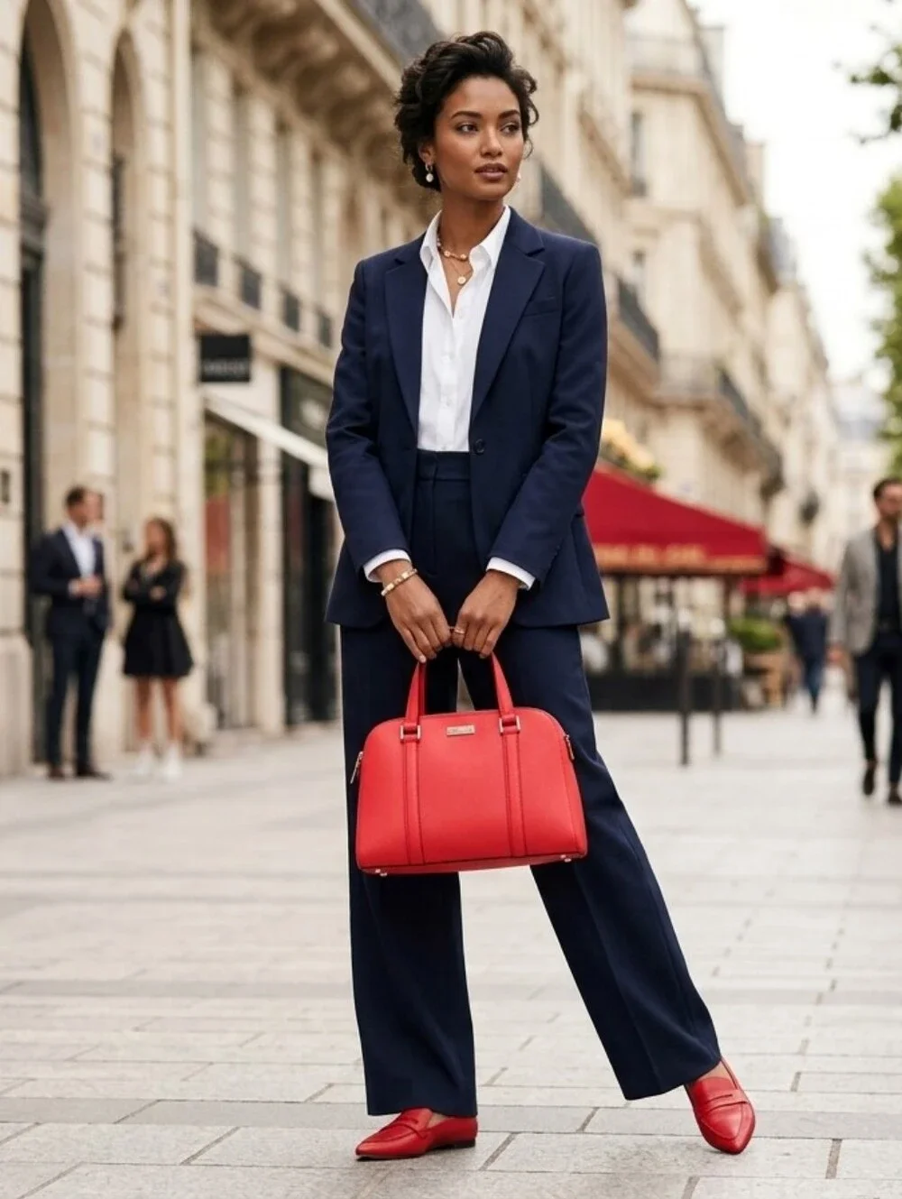 Kate Spade Structured Red Dome Satchel Handbag